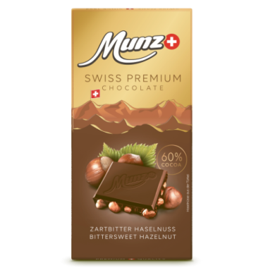 Chocolat premium noir aux noisettes 100 g